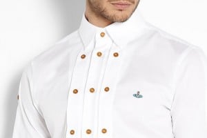 Vivienne Westwood White Triple Placket Slim Shirt