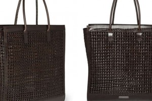 Burberry Prorsum Woven Leather Tote