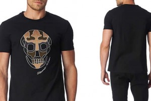 Alexander McQueen Camouflage Skull T-shirt