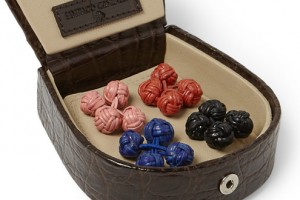 Santiago Gonzalez Crocodile Cufflink Set And Box