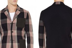 Marni Plaid Ribbed Cotton-Blend and Twill Blazer