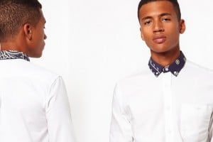 ASOS Oxford Shirt With Print Collar