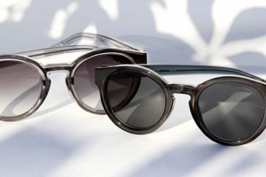Kris Van Assche x Linda Farrow Round Acetate Sunglasses