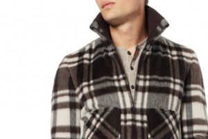 Dolce & Gabbana Plaid Wool-Blend Bomber Jacket