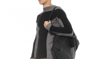 Rick Owens Washed-Leather Messenger Bag