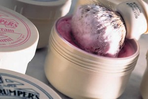 Geo F Trumper Super Badger Shaving Brush with Simulated Ivory Case