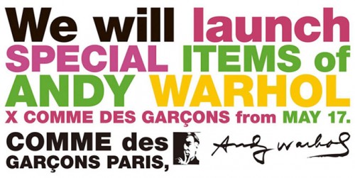 Andy Warhol x Comme des Garçons Clothing